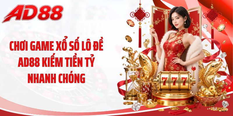 Chơi game xổ số lô đề AD88 kiếm tiền tỷ nhanh chóng