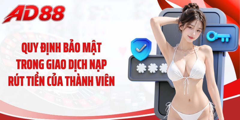 Quy định bảo mật trong giao dịch nạp rút tiền của thành viên